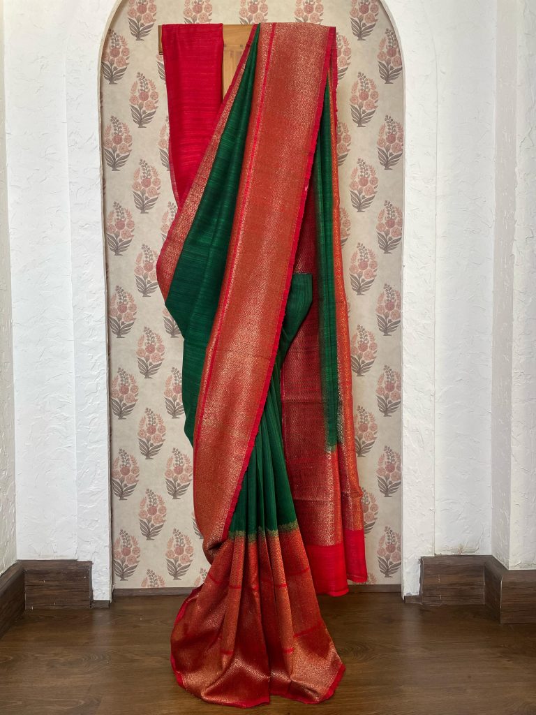 TUSSAR RAW SILK SAREE