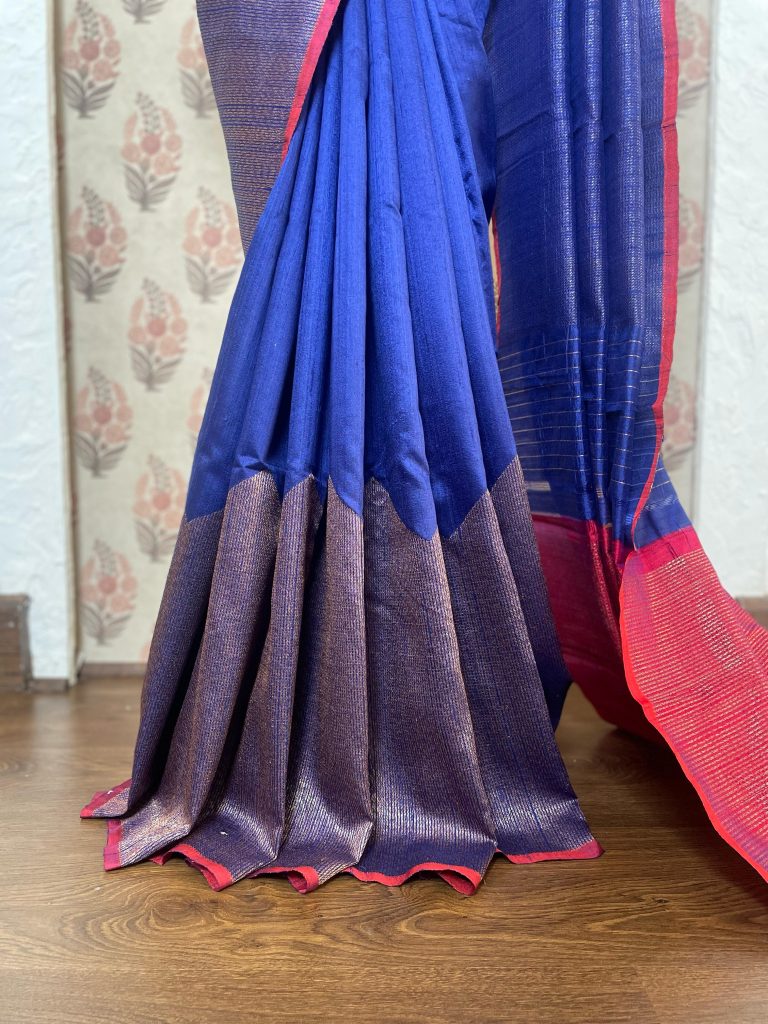 TUSSAR RAW SILK SAREE - Image 2