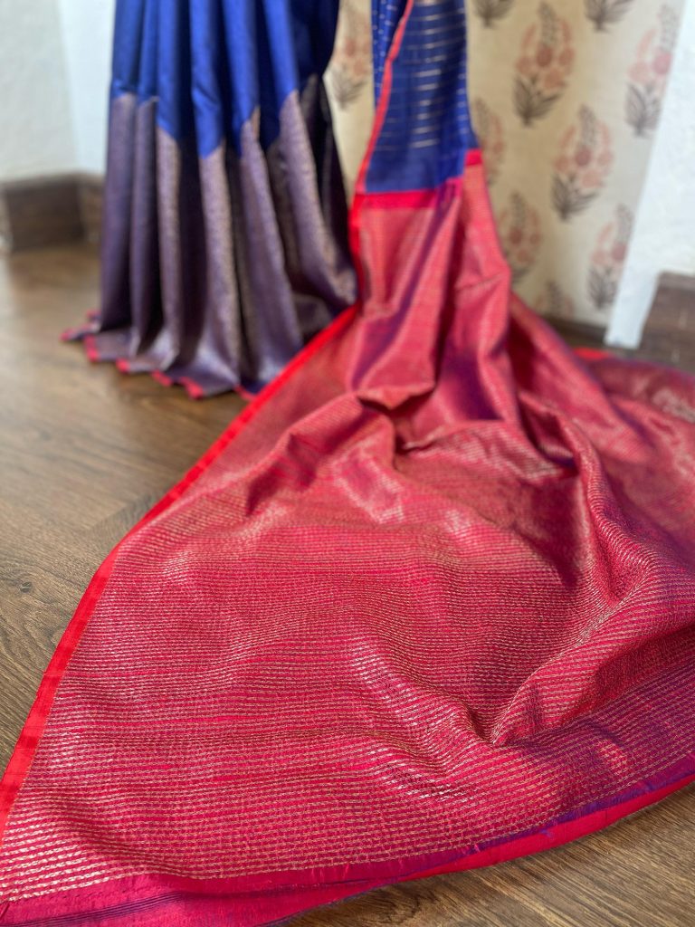 TUSSAR RAW SILK SAREE - Image 4