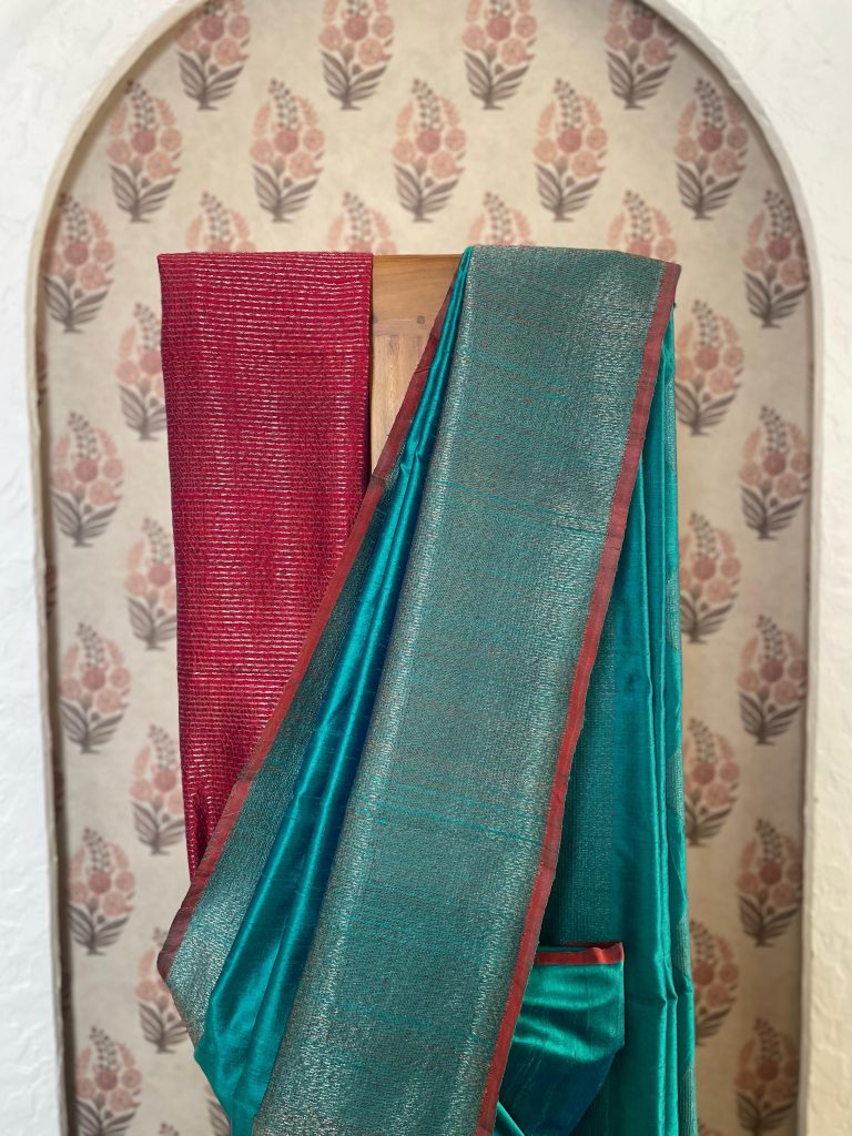 TUSSAR RAW SILK SAREE - Image 4