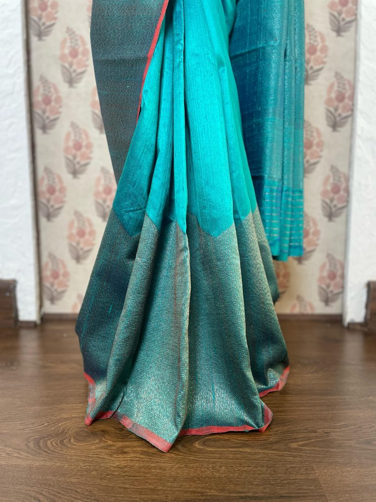 TUSSAR RAW SILK SAREE - Image 3