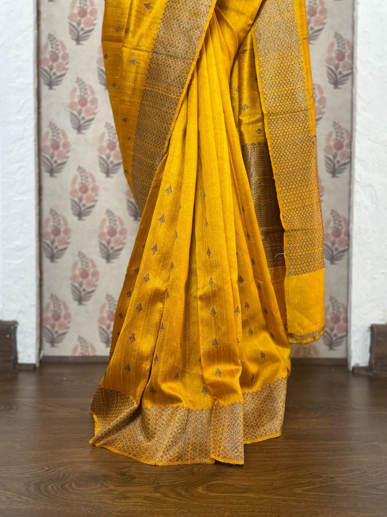 TUSSAR RAW SILK SAREE - Image 3