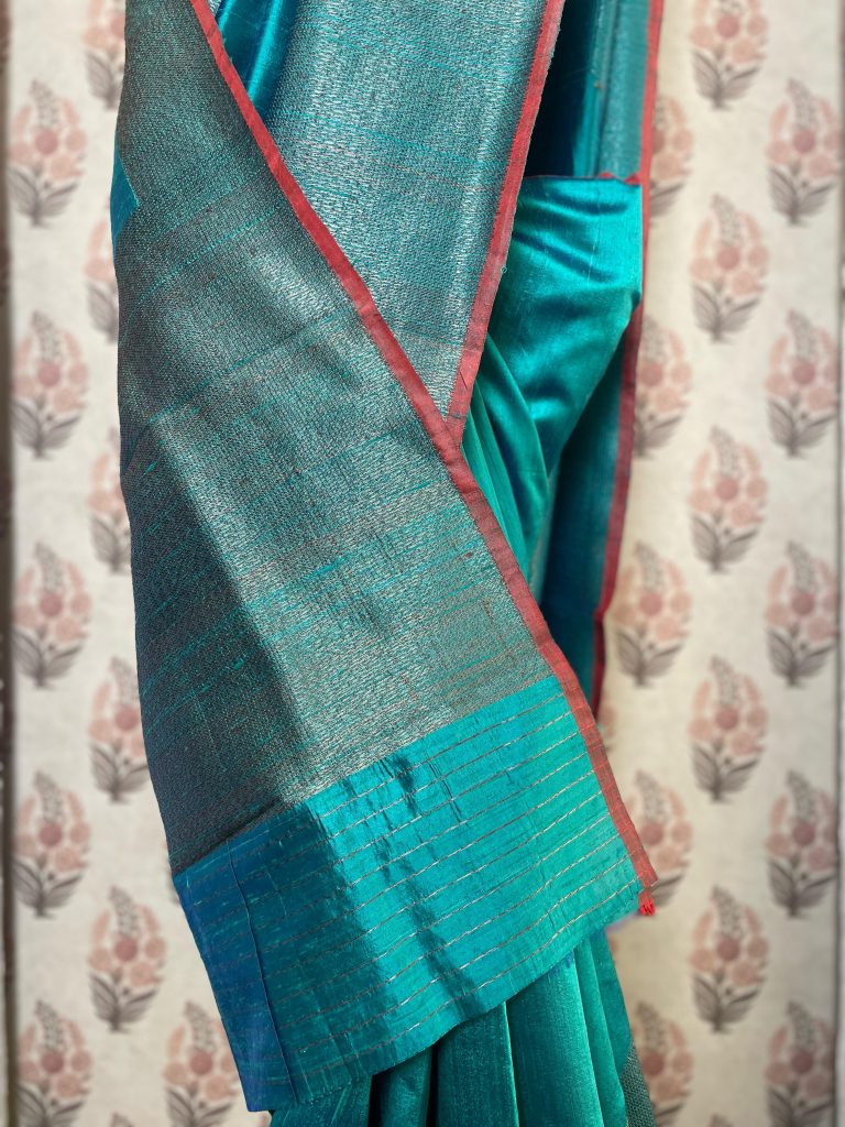TUSSAR RAW SILK SAREE - Image 2