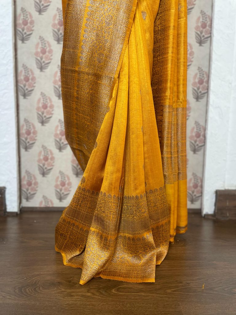 TUSSAR RAW SILK SAREE - Image 3