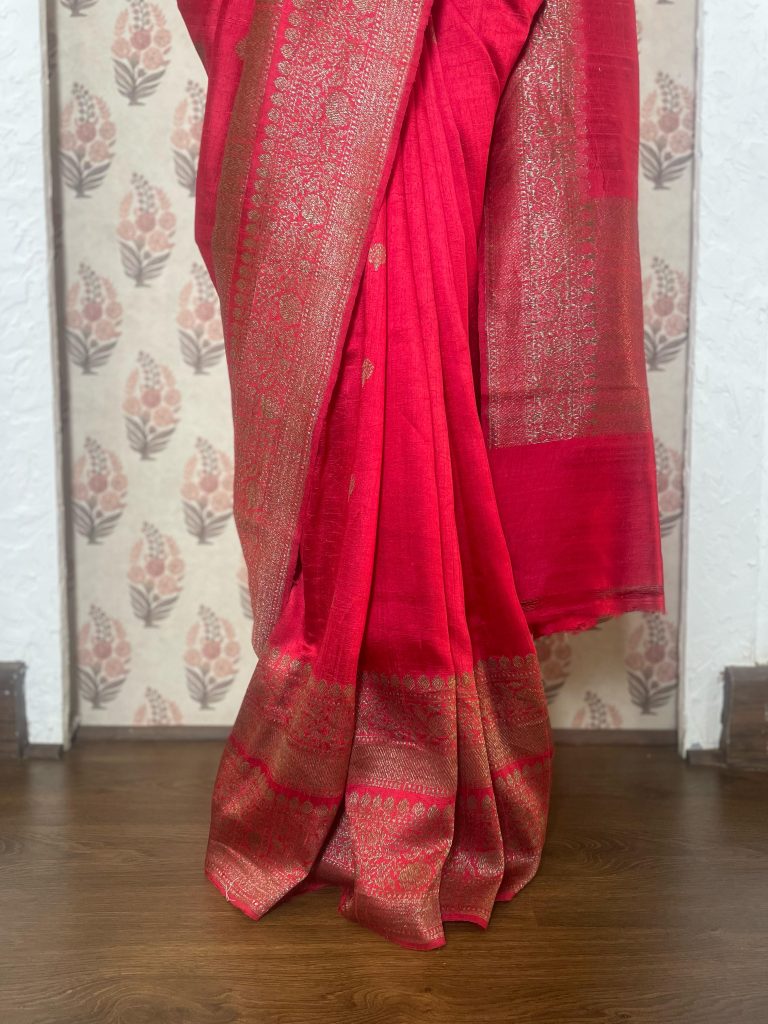 TUSSAR RAWSILK SAREE - Image 3
