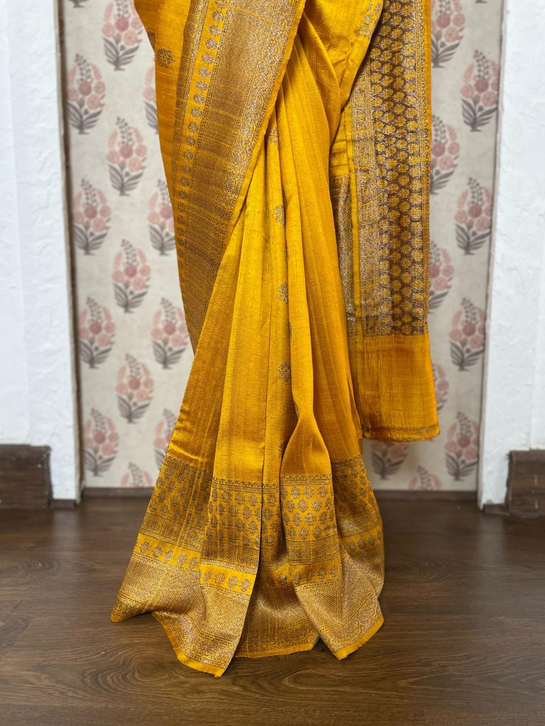 TUSSAR RAW SILK SAREE - Image 3