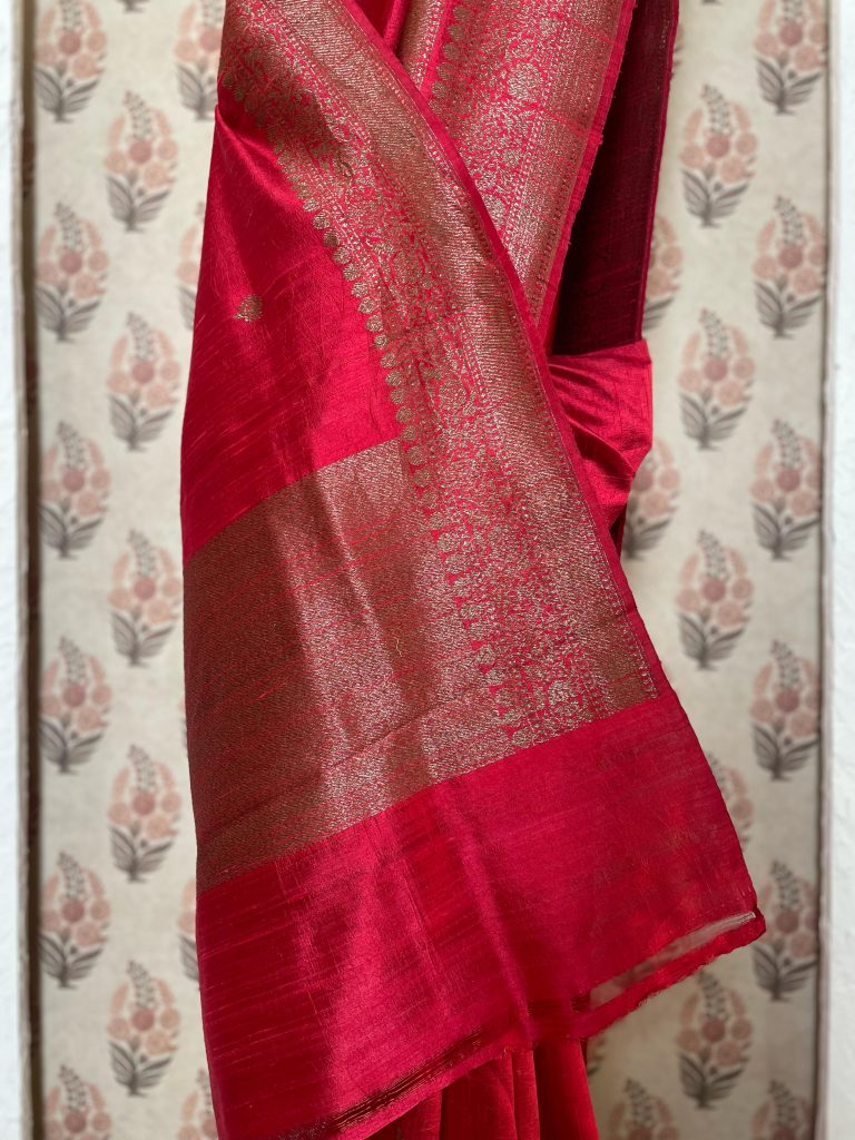TUSSAR RAWSILK SAREE - Image 2