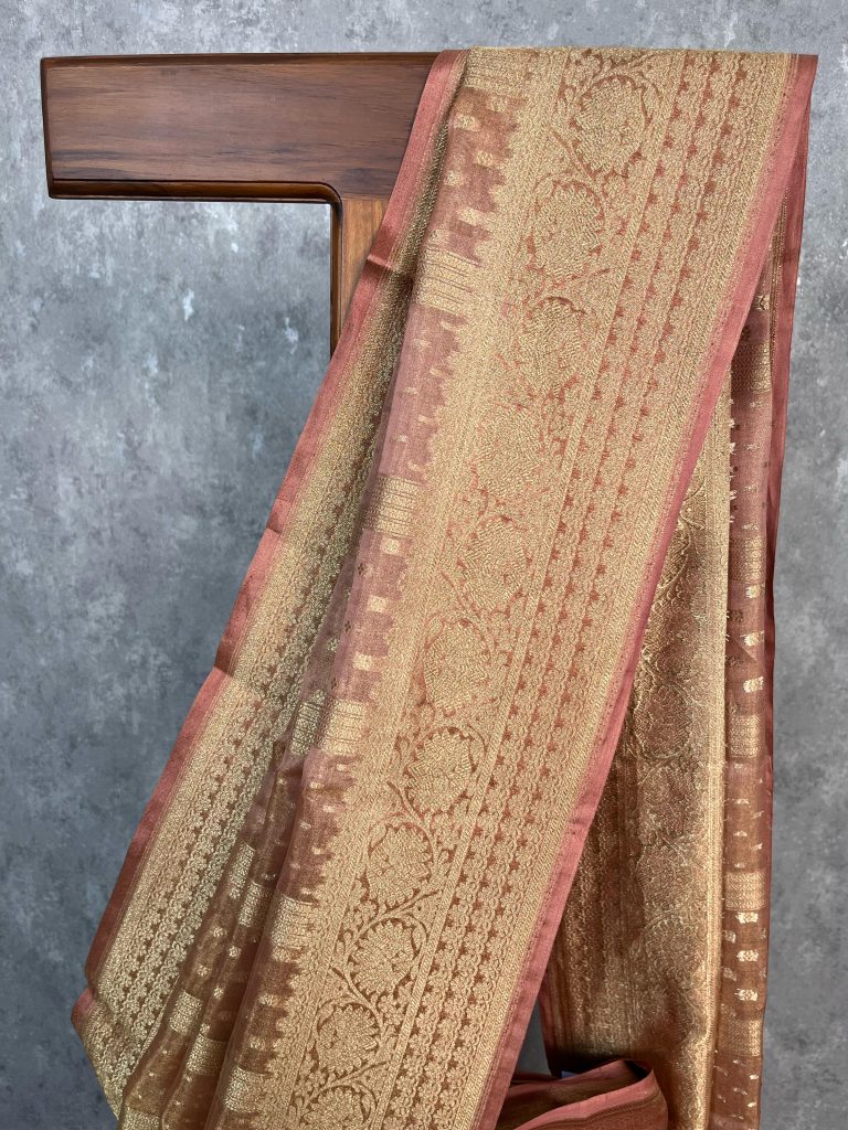 TISSUE ORGANZA BANARASI SAREE - Image 2
