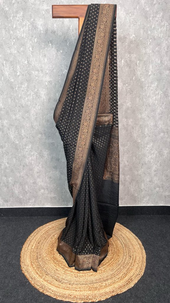 VISCOSE CREPE SILK BANARASI SAREE