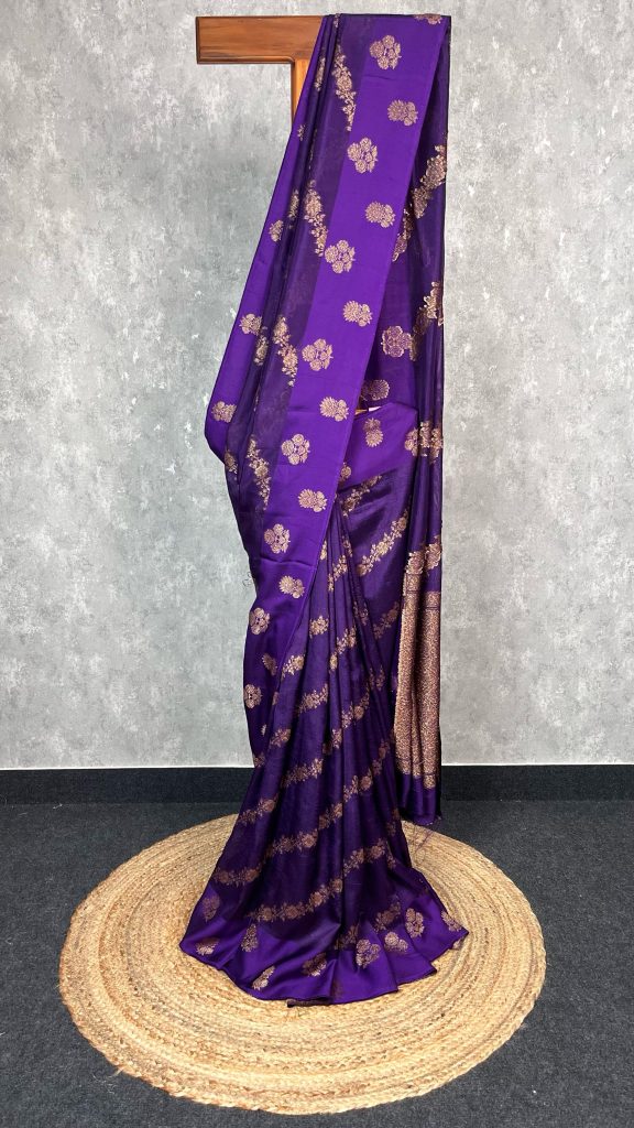 SEMI TUSSAR RAW SILK BANARASI SAREE