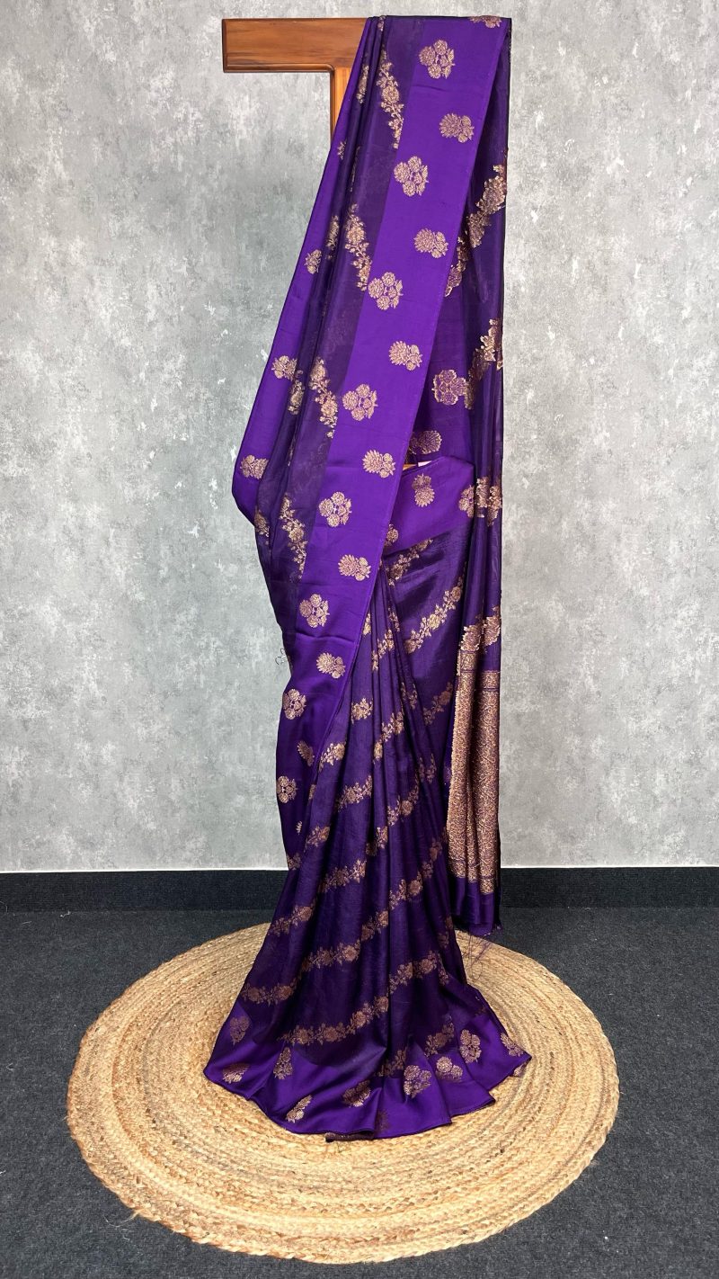 SEMI TUSSAR RAW SILK BANARASI SAREE