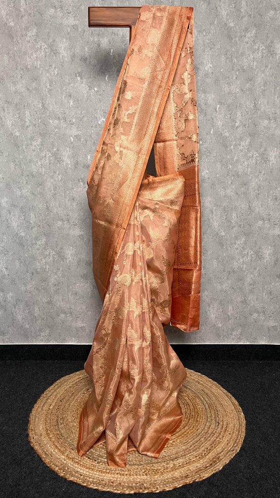 TISSUE ORGANZA BANARASI SAREE
