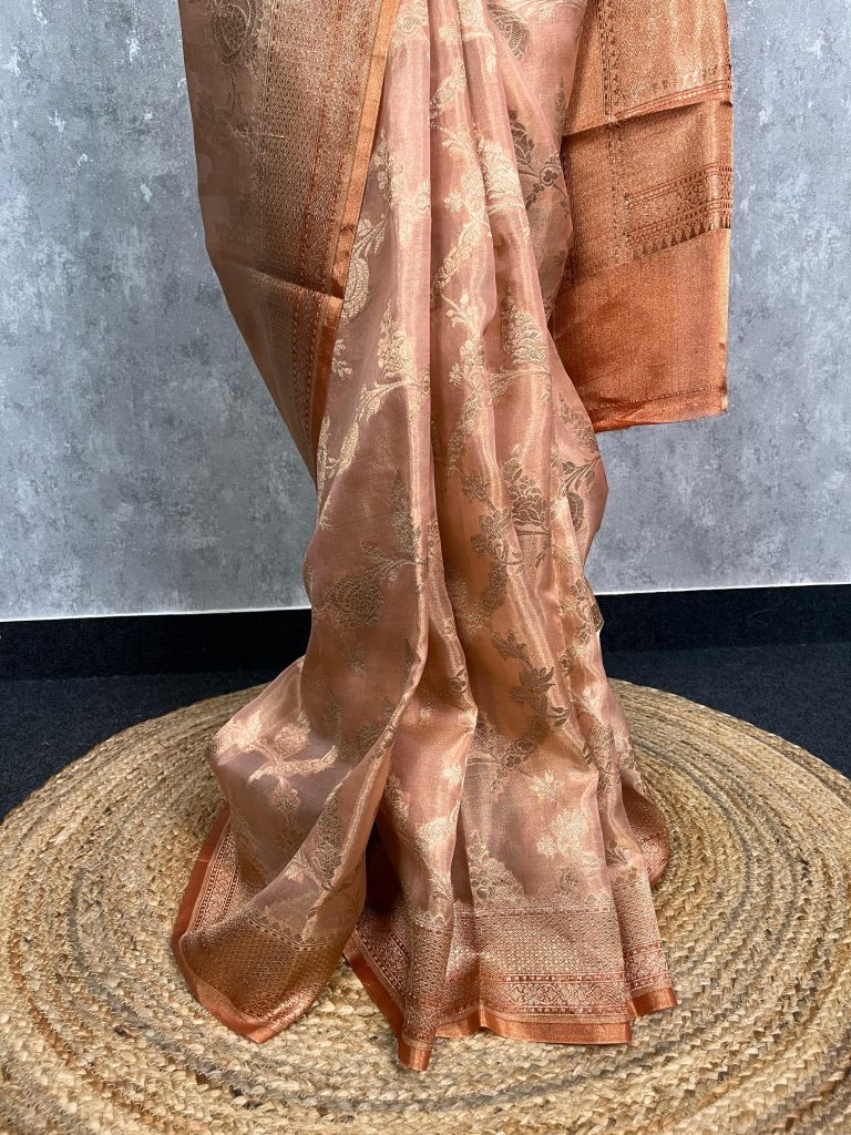 TISSUE ORGANZA BANARASI SAREE - Image 3