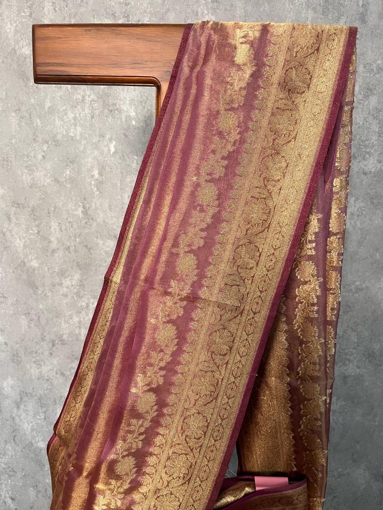 TISSUE ORGANZA BANARASI SAREE - Image 3