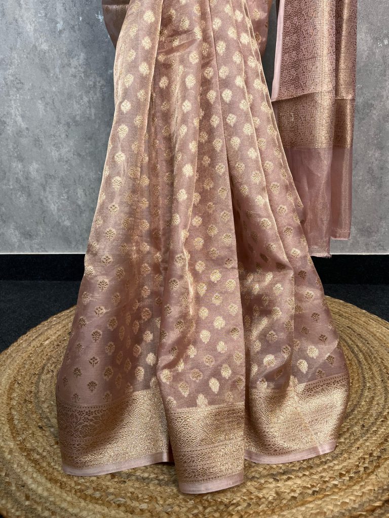 TISSUE ORGANZA BANARASI SAREE - Image 3