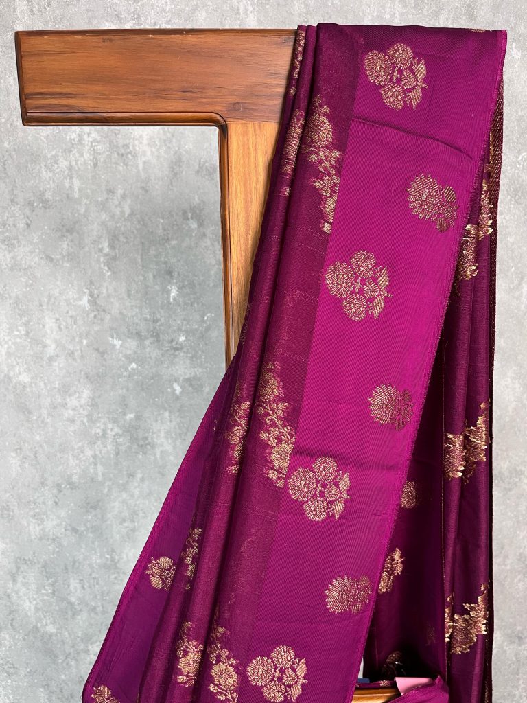 SEMI TUSSAR RAW SILK BANARASI SAREE - Image 2