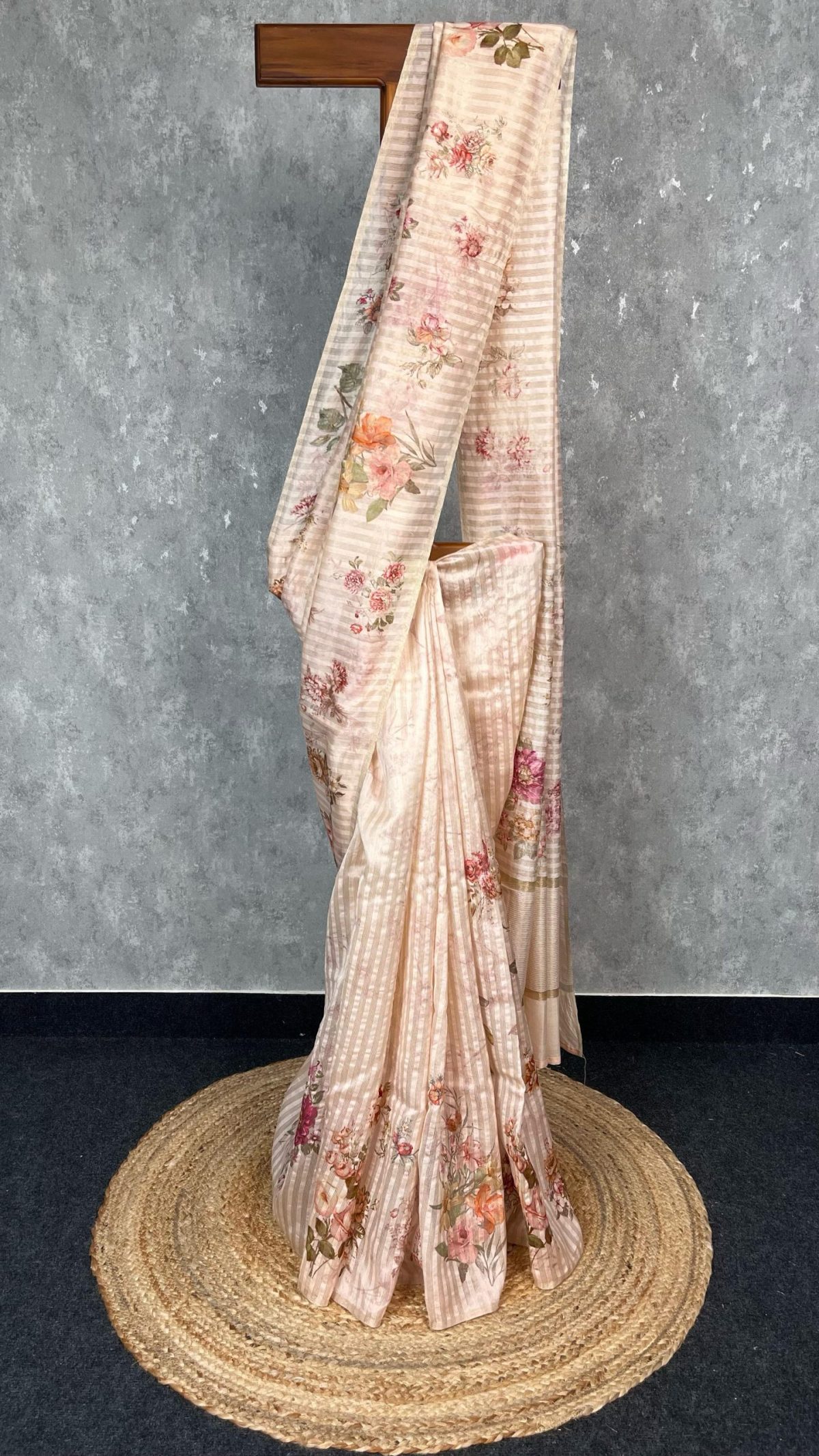 TISSUE SILK PRINTED SAREE