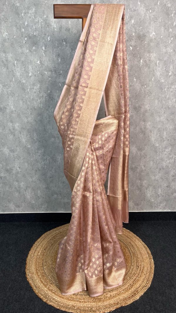 TISSUE ORGANZA BANARASI SAREE