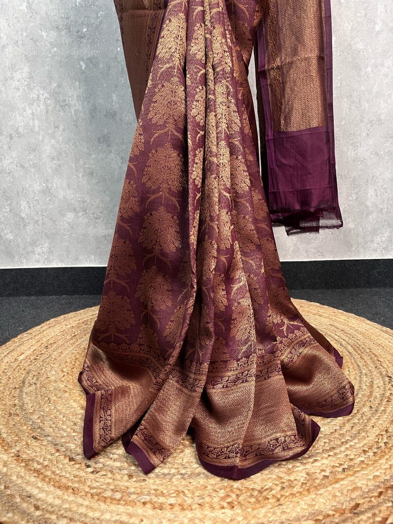 SOFT KATAN SILK BANARASI SAREE - Image 3