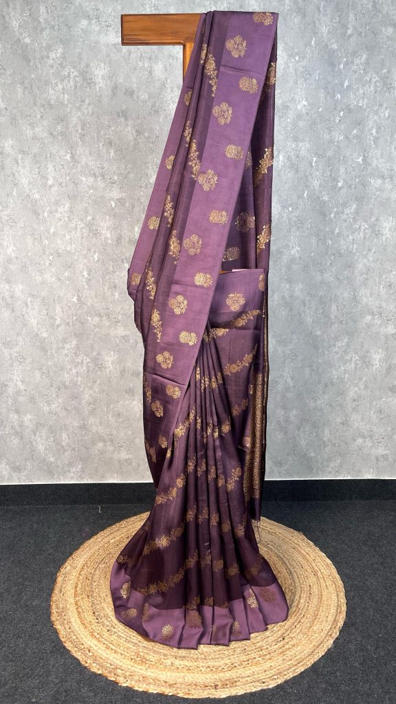 SEMI TUSSAR RAW SILK BANARASI SAREE