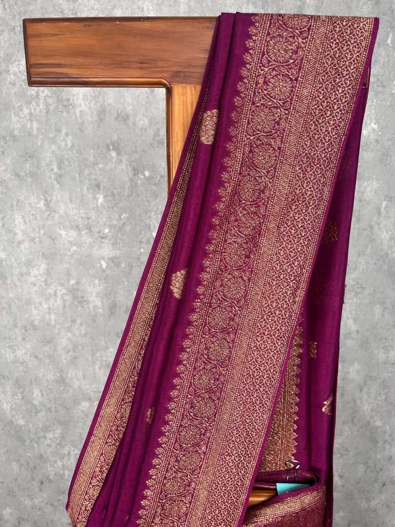 SEMI TUSSAR RAW SILK BANARASI SAREE - Image 2