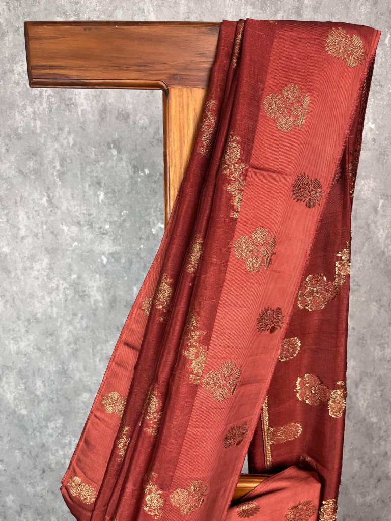 SEMI TUSSAR RAW SILK BANARASI SAREE - Image 3