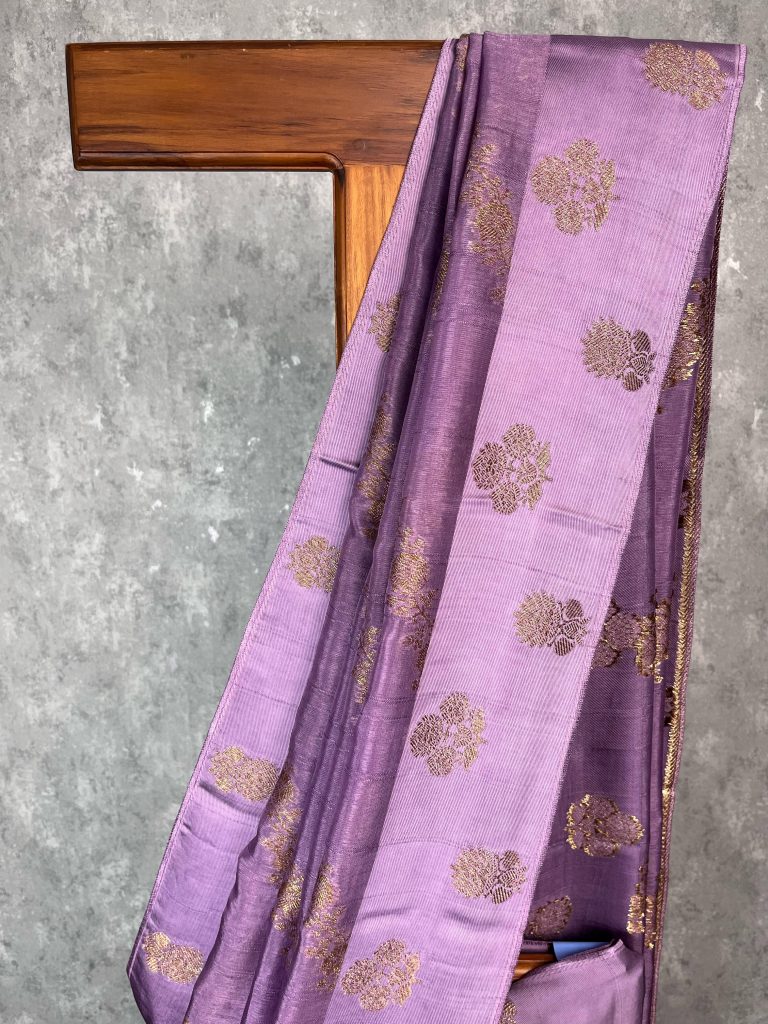 SEMI TUSSAR RAW SILK BANARASI SAREE - Image 3