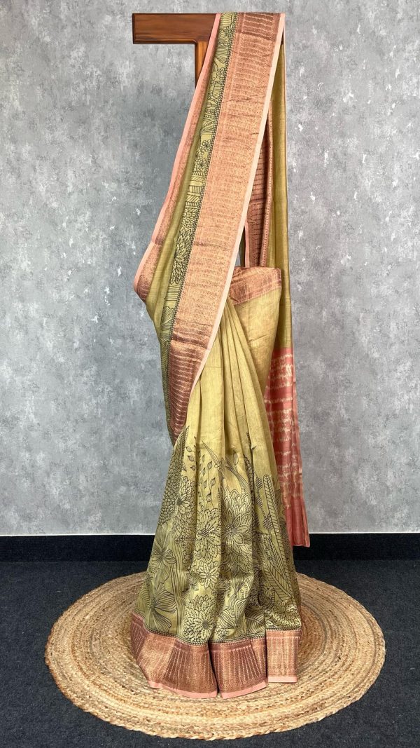 HAND BLOCK PRINT CHANDERI SAREE