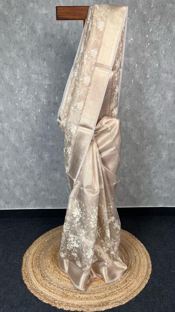 TISSUE KOTA EMBROIDERY SAREE