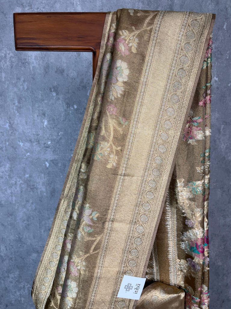 SATIN SILK BANARASI SAREE - Image 3