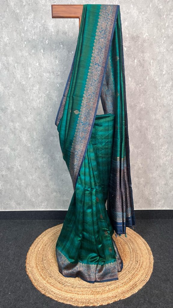 TUSSAR RAW SILK BANARASI SAREE
