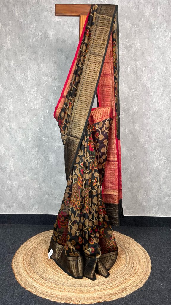 HAND BLOCK PRINT CHANDERI SAREE