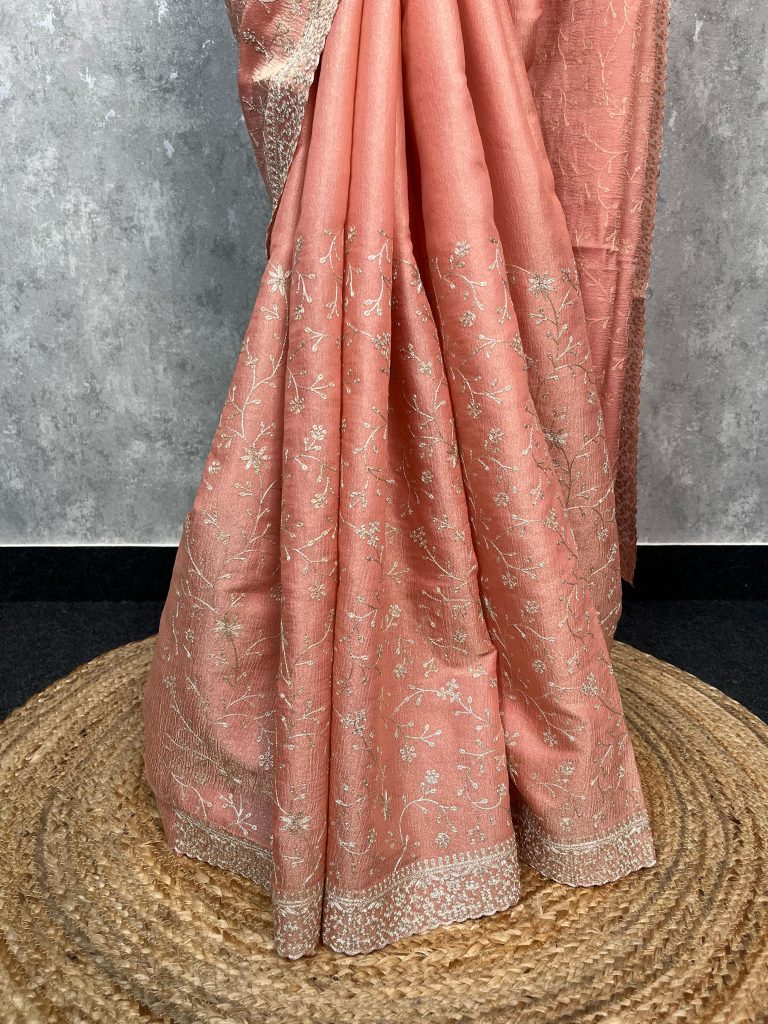 CHIFFON EMBROIDERY SAREE - Image 3