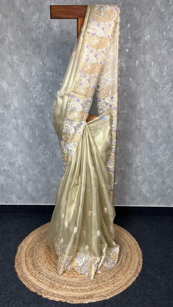 TISSUE KOTA EMBROIDERY SAREE