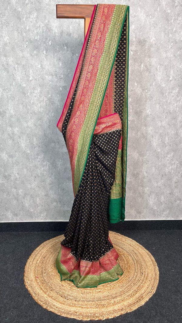 CREPE SILK BANARASI SAREE