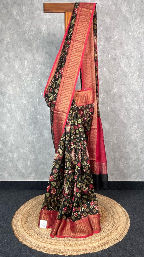 HAND BLOCK PRINT CHANDERI SAREE