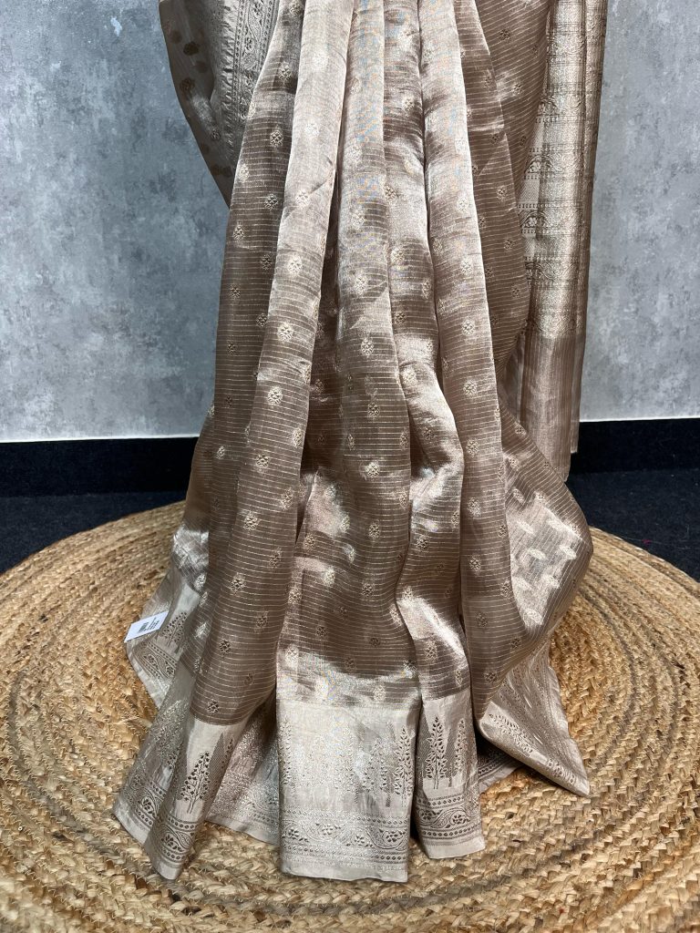 TISSUE SILK ORGANZA BANARASI SAREE - Image 3