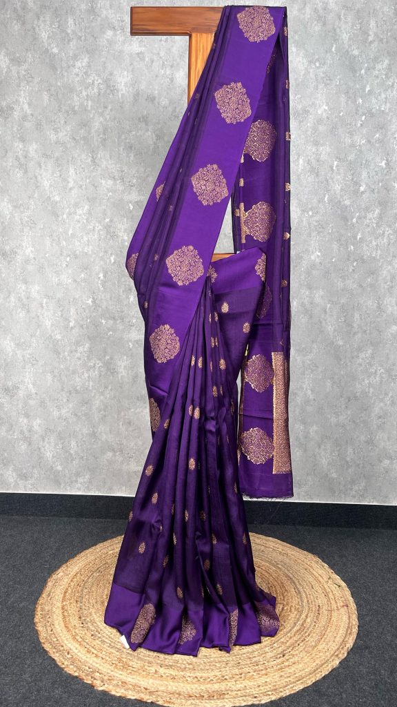 SEMI TUSSAR RAW SILK BANARASI SAREE