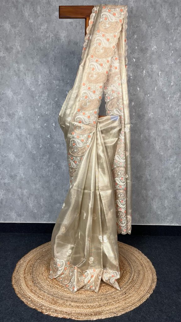 TISSUE KOTA EMBROIDERY SAREE