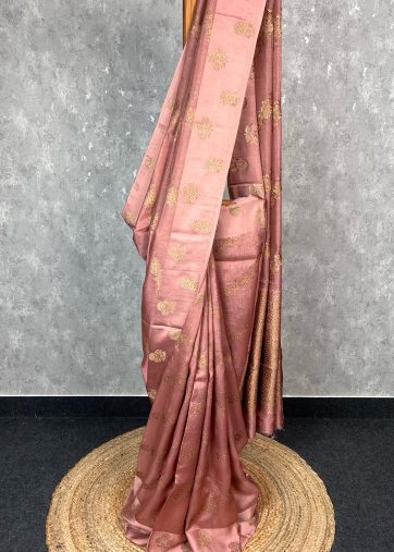 SEMI TUSSAR RAW SILK BANARASI SAREE