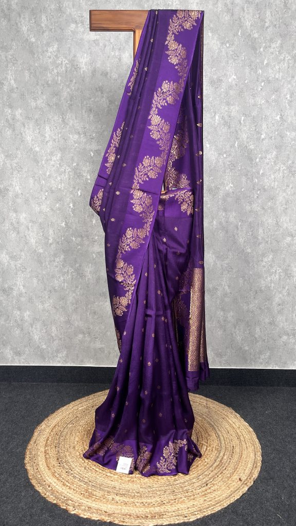 SEMI TUSSAR RAW SILK BANARASI SAREE