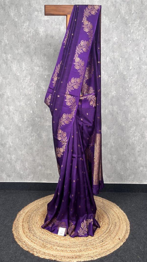 SEMI TUSSAR RAW SILK BANARASI SAREE