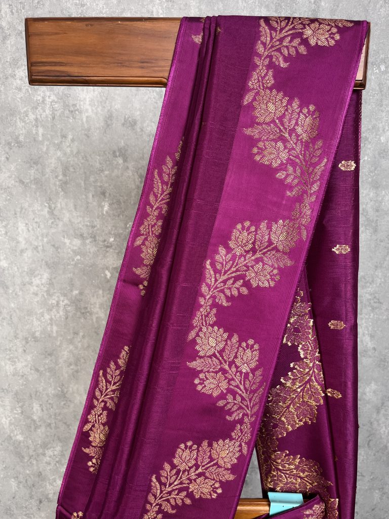 SEMI TUSSAR RAW SILK BANARASI SAREE - Image 3