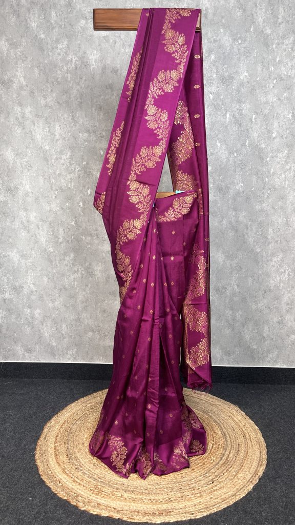 SEMI TUSSAR RAW SILK BANARASI SAREE