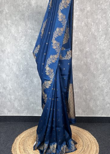 SEMI TUSSAR RAW SILK BANARASI SAREE