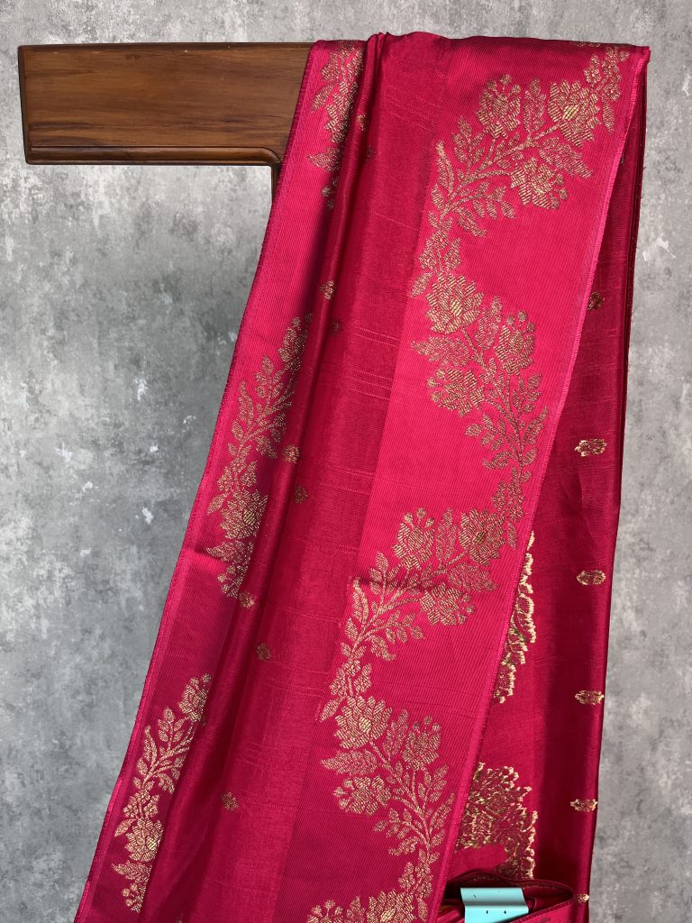 SEMI TUSSAR RAW SILK BANARASI SAREE - Image 2