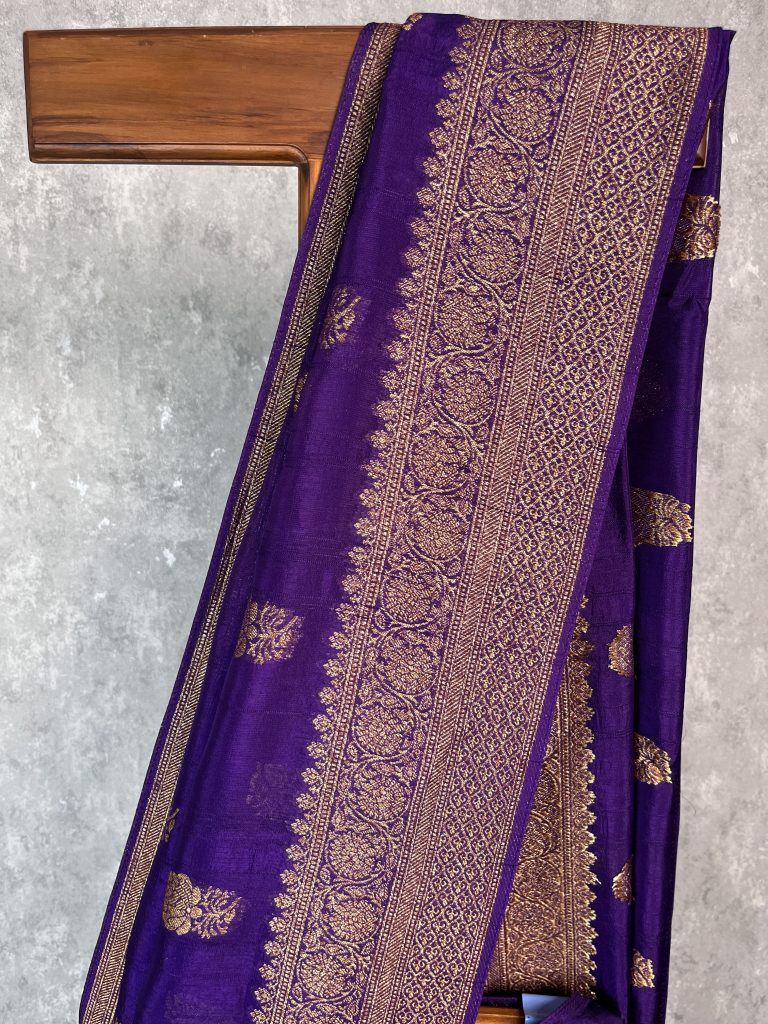 SEMI TUSSAR RAW SILK BANARASI SAREE - Image 3