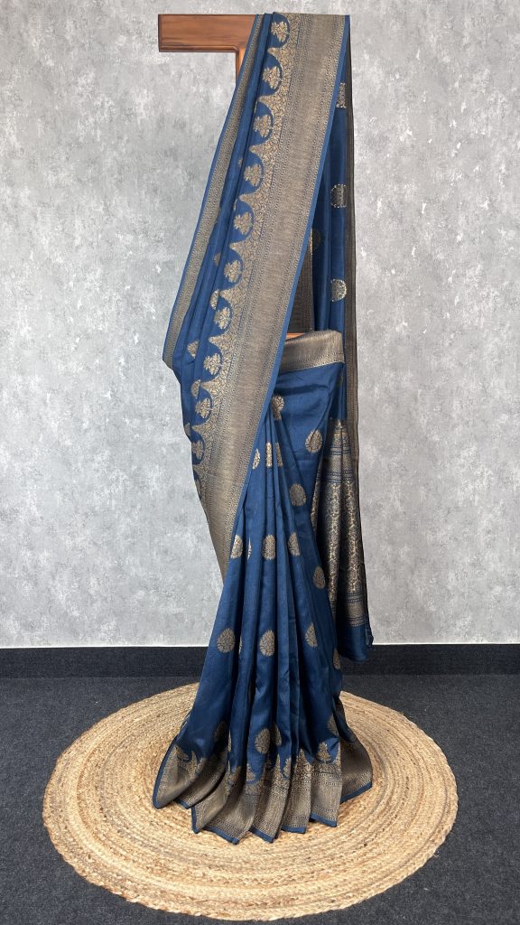 SEMI TUSSAR RAW SILK BANARASI SAREE