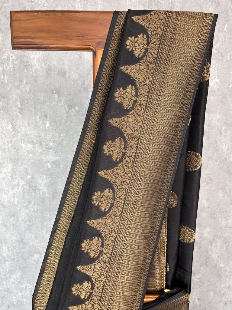 SEMI TUSSAR RAW SILK BANARASI SAREE - Image 3