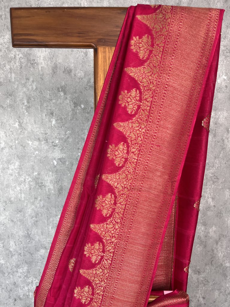 SEMI TUSSAR RAW SILK BANARASI SAREE - Image 3